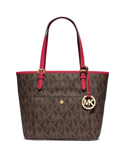 michael kors black bag with brown handles|bag michael kors sale.